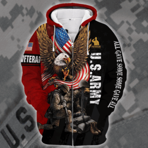 U.S. Army  Black Microfleece Zipper Hoodie | HLT-1911-AR-02