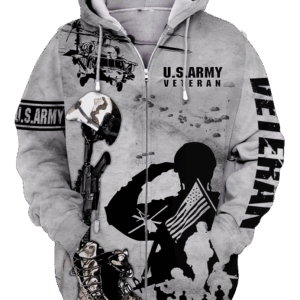 Vintage U.S. Army  Microfleece Zipper Hoodie | NTD-2510-AM-01