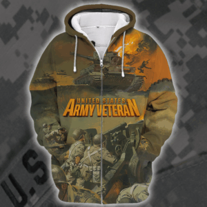 Tactical U.S. Army  Microfleece Zipper Hoodie | HLT-3010-AR-01
