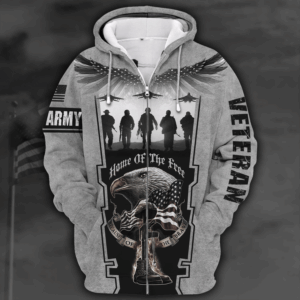 Army  Commemorative Microfleece Zipper Hoodie | HLT-2510-AR-01