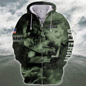 Army  Symbol Microfleece Zipper Hoodie | NTD-2010-AM-01