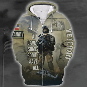 U.S. Army  Patriotic Zip-Up Microfleece Hoodie | HLT-2010-AR-02