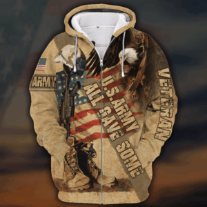 U.S. Army  Retro Microfleece Zip Hoodie | HLT-1410-AR-01
