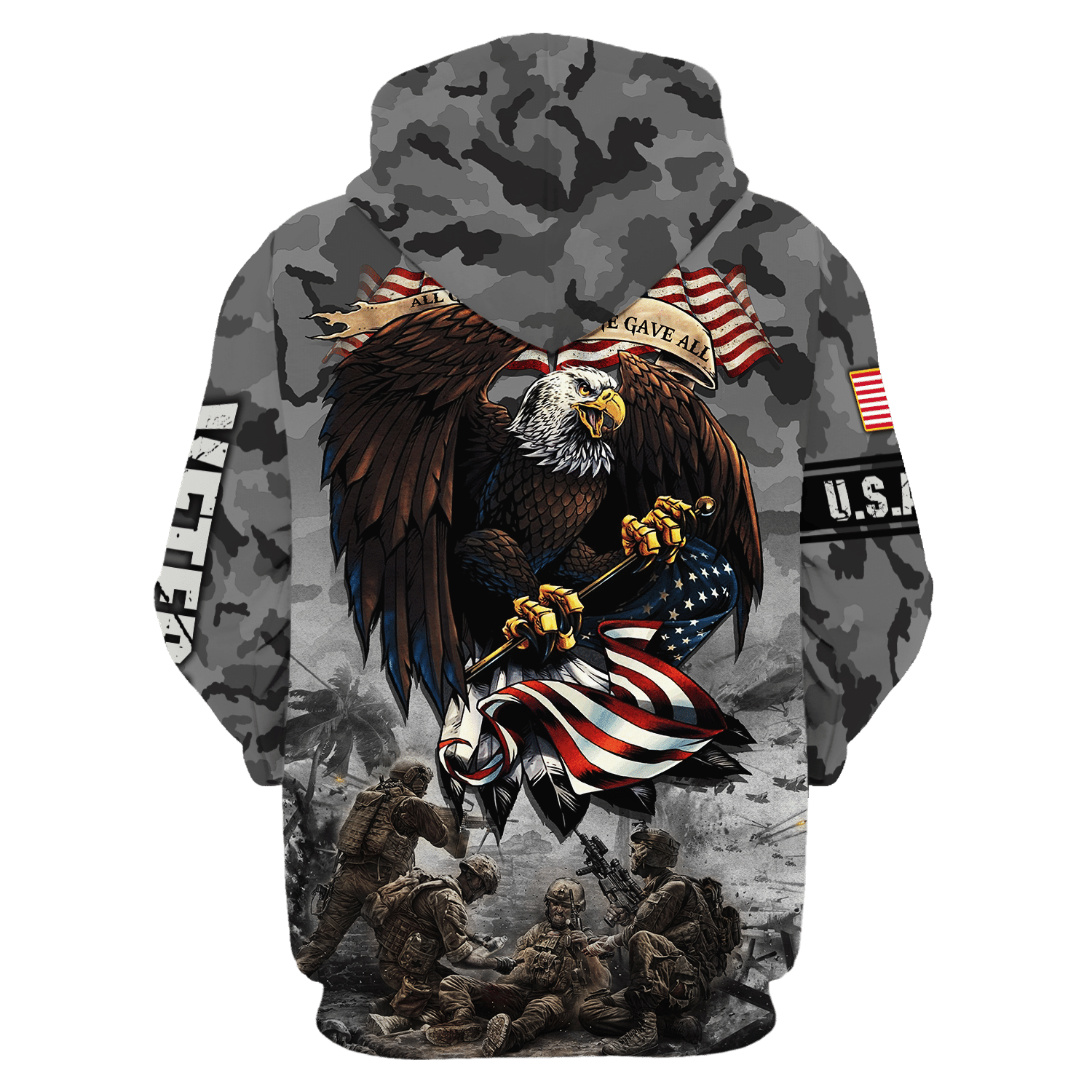 U.S. Army Emblem Zip Microfleece Hoodie | NTD-1110-AM-01 U.S. Army Emblem Zip Microfleece Hoodie | NTD-1110-AM-01