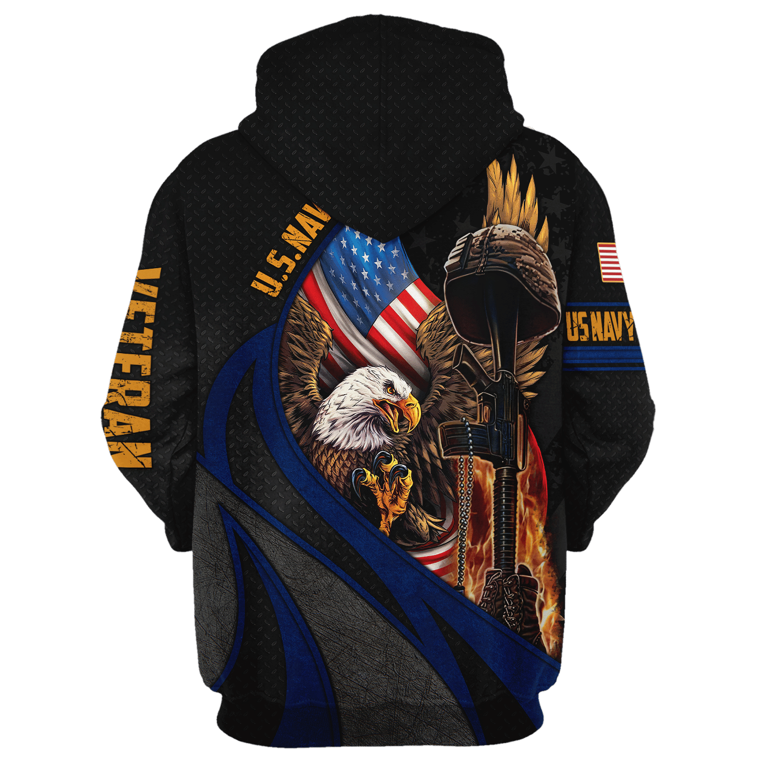 Proud U.S. Navy Microfleece Zip Hoodie | HLT-0212-NV-01 Proud U.S. Navy Microfleece Zip Hoodie | HLT-0212-NV-01