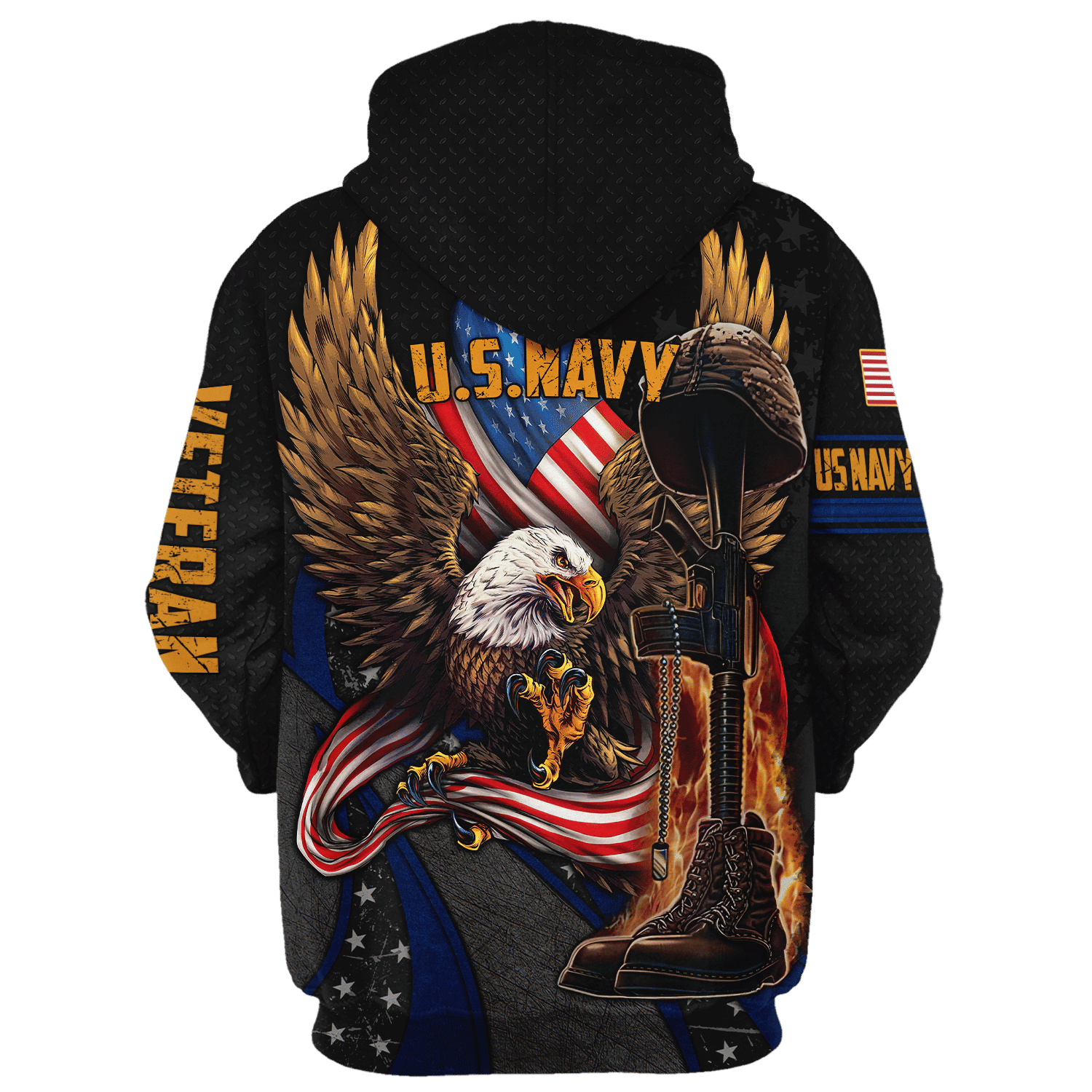 U.S. Navy Warm Microfleece Zipper Hoodie | HLT-3011-NV-01 U.S. Navy Warm Microfleece Zipper Hoodie | HLT-3011-NV-01