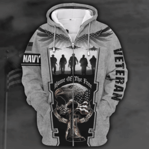 U.S. Navy  Outdoor Microfleece Zipper Hoodie | HLT-2510-NV-01