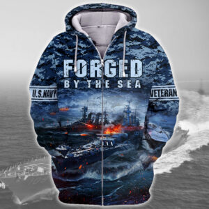 Navy  Logo Microfleece Zip Hoodie | NTD-2110-NA-01