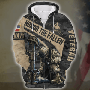 U.S. Navy  Soft-Lined Microfleece Zipper Hoodie | HLT-2010-NV-01