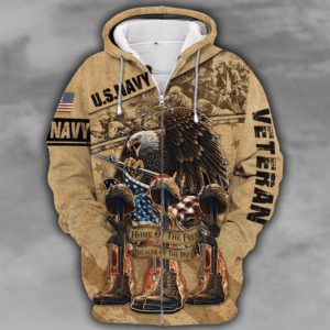 U.S. Navy  Microfleece Zipper Hoodie for Men & Women | HLT-1510-NV-02