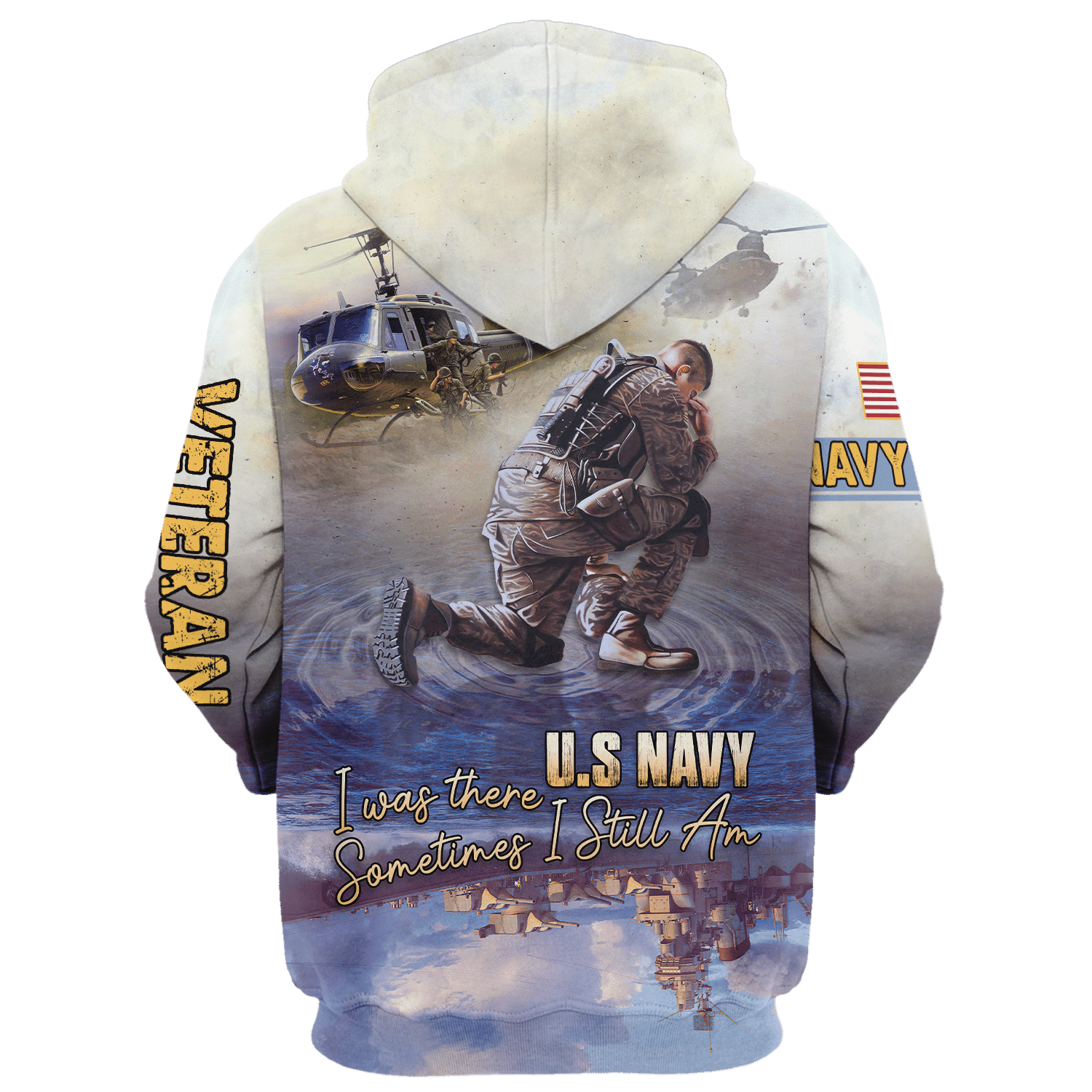 Navy Strong & Proud Microfleece Zip Hoodie | HLT-1310-NV-01 Navy Strong & Proud Microfleece Zip Hoodie | HLT-1310-NV-01