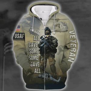 U.S. Air Force  Premium Microfleece Hoodie – Gift for Dad | AIR FORCE HLT-2010-AF-02