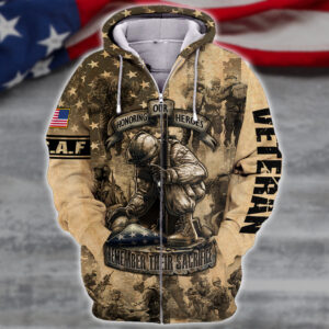 Air Force  Blue Microfleece Hoodie – Gift for Military Dad | AIR FORCE NTD-1210-AF-02