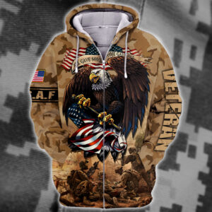 U.S. Air Force  Microfleece Hoodie – Gift for Him on Birthday | AIR FORCE NTD-1110-AF-02
