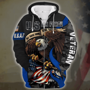 Air Force  Logo Microfleece Hoodie – Gift for American s | AIR FORCE HLT-2011-AF-01