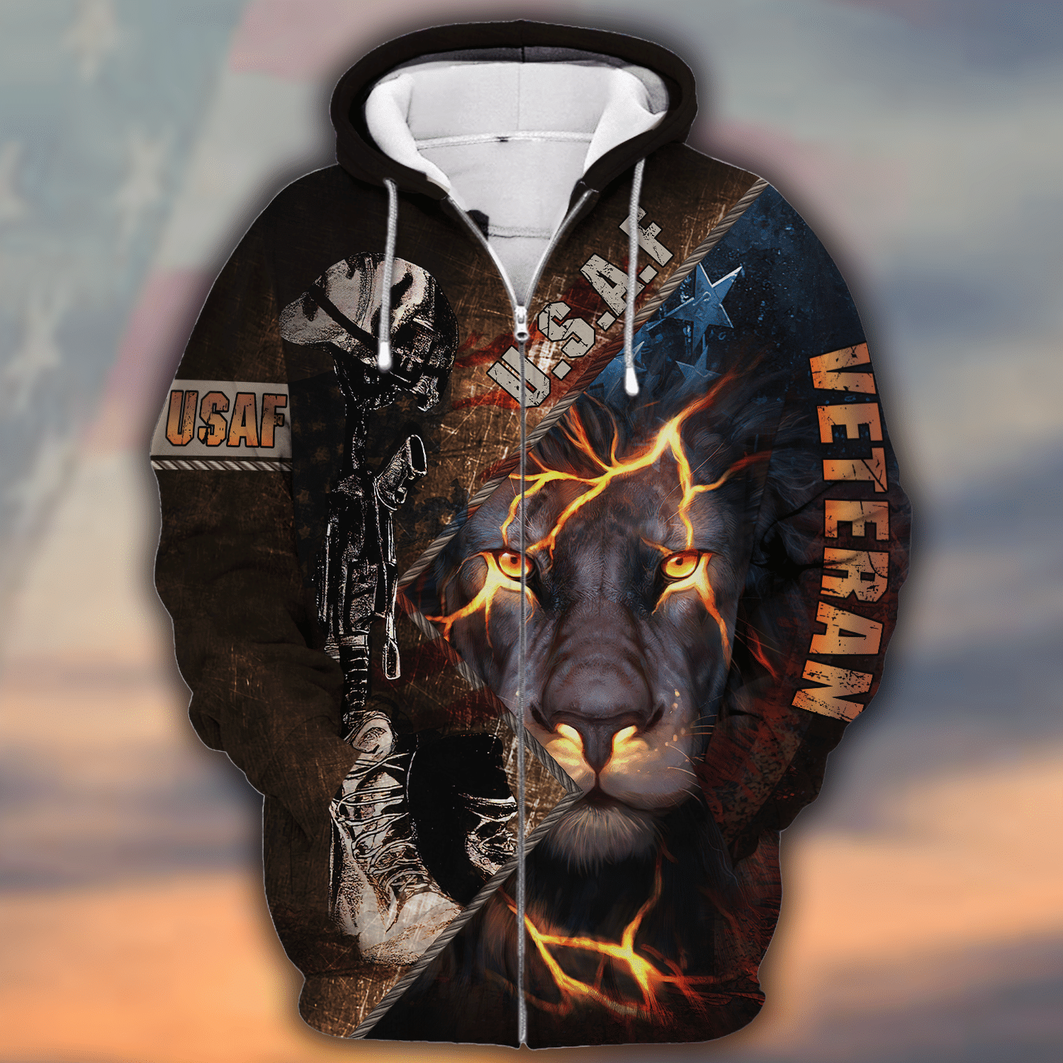 Air Force Warm Microfleece Hoodie – Gift for Military Grandpa | AIR FORCE HLT-2910-AF-01 Air Force Warm Microfleece Hoodie – Gift for Military Grandpa | AIR FORCE HLT-2910-AF-01