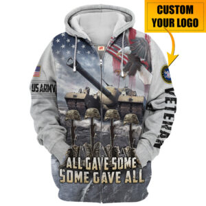 Veteran Pride Microfleece Zipper Hoodie|  HBLVTR47