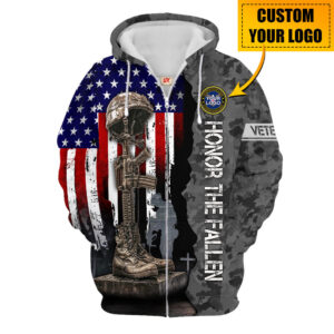 Veteran Soft Microfleece Zipper Hoodie|  NV-VTR53
