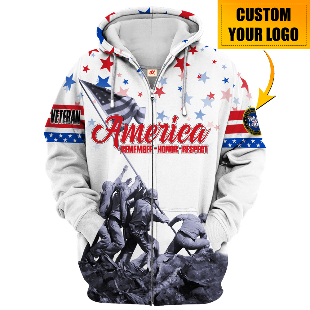 Veteran Warm Microfleece Zipper Hoodie – Gift for Him UXVET01 Veteran Warm Microfleece Zipper Hoodie – Gift for Him UXVET01