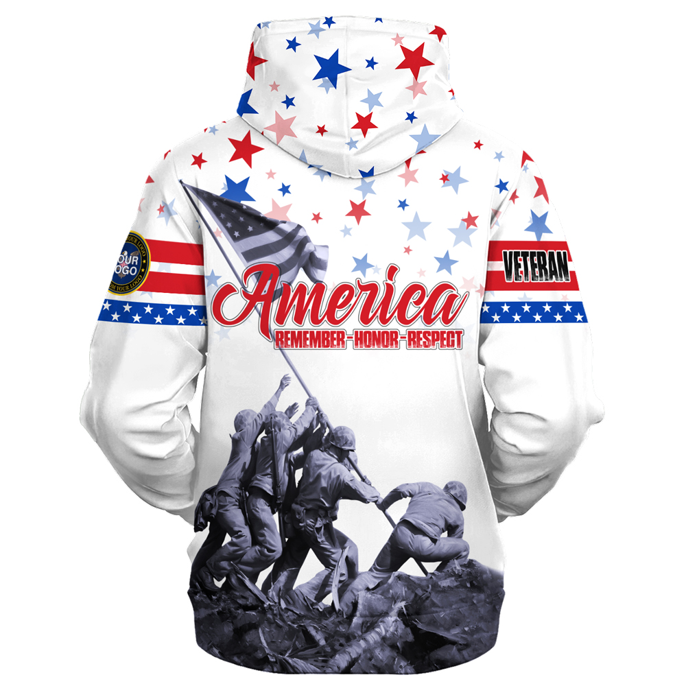 Veteran Warm Microfleece Zipper Hoodie – Gift for Him UXVET01 Veteran Warm Microfleece Zipper Hoodie – Gift for Him UXVET01