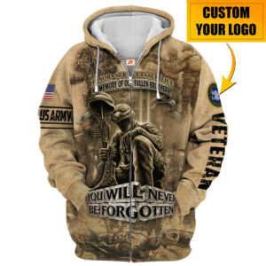 Veteran Zipper Hoodie – Best Gift for Military Pride|  HBLVTR67