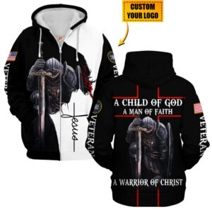 Army Veteran Freedom Microfleece Zipper Hoodie | UXVET04