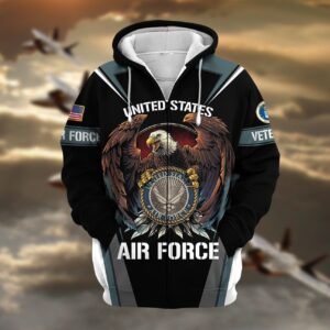 NAVY Veteran Ultra-Soft Microfleece Zipper Hoodie | UXVET23-AF