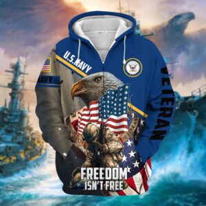 U.S. NAVY Veteran Moisture-Warm Microfleece Hoodie | UXVET32-NV