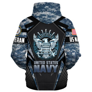 NAVY Veteran Ultra Comfort Microfleece Hoodie | UXVET27-NV 1 1715332588150.jpg