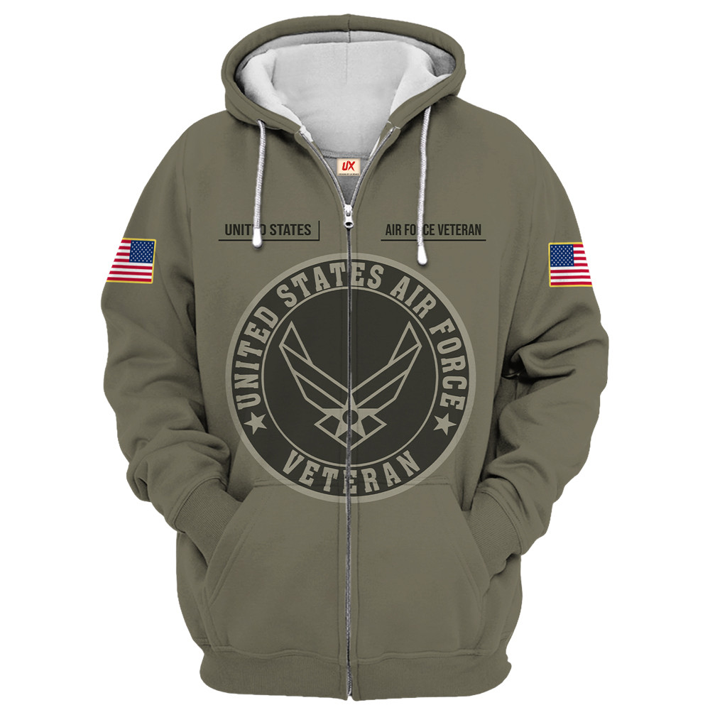 U.S. NAVY Veteran Graphic Print Microfleece Hoodie | UXVET38-AF U.S. NAVY Veteran Graphic Print Microfleece Hoodie | UXVET38-AF