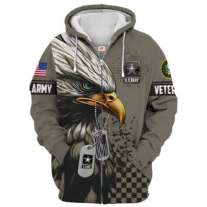 U.S. NAVY Veteran Military Emblem Microfleece Hoodie | UXVET18-AM