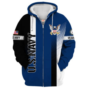 U.S. Navy Veteran Microfleece Zipper Hoodie | UXVET85-NV