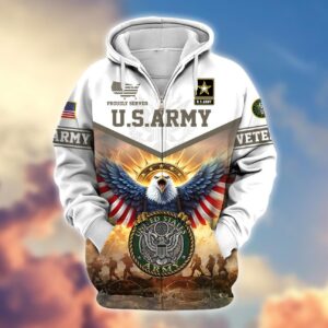 Military Strong U.S. Army Veteran Microfleece Hoodie