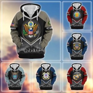 Veteran Everyday Wear Microfleece Zipper Hoodie