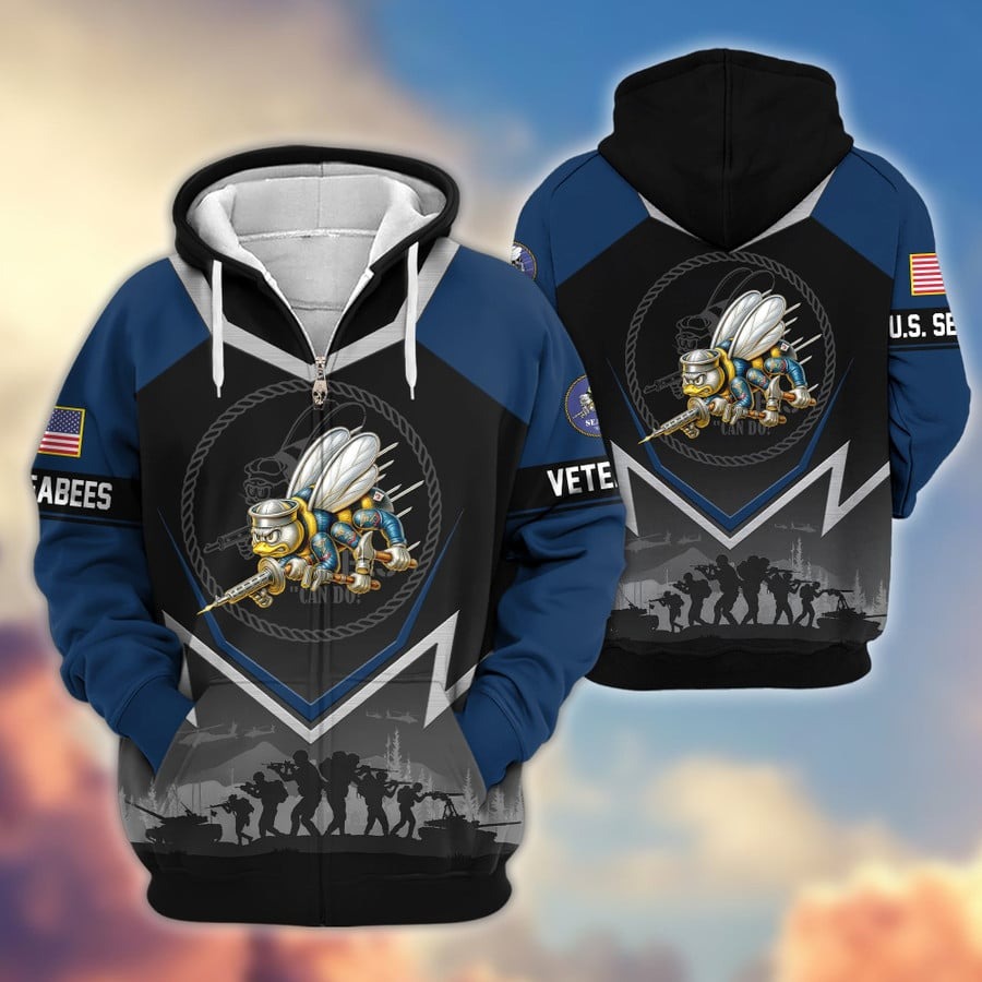 Veteran Everyday Wear Microfleece Zipper Hoodie Veteran Everyday Wear Microfleece Zipper Hoodie