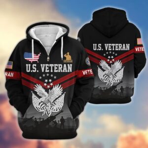 Microfleece Zipper Hoodie for Veteran Men & Women