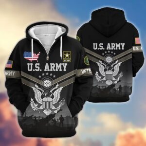 Microfleece Veteran Zipper Hoodie – Perfect Gift for Heroes