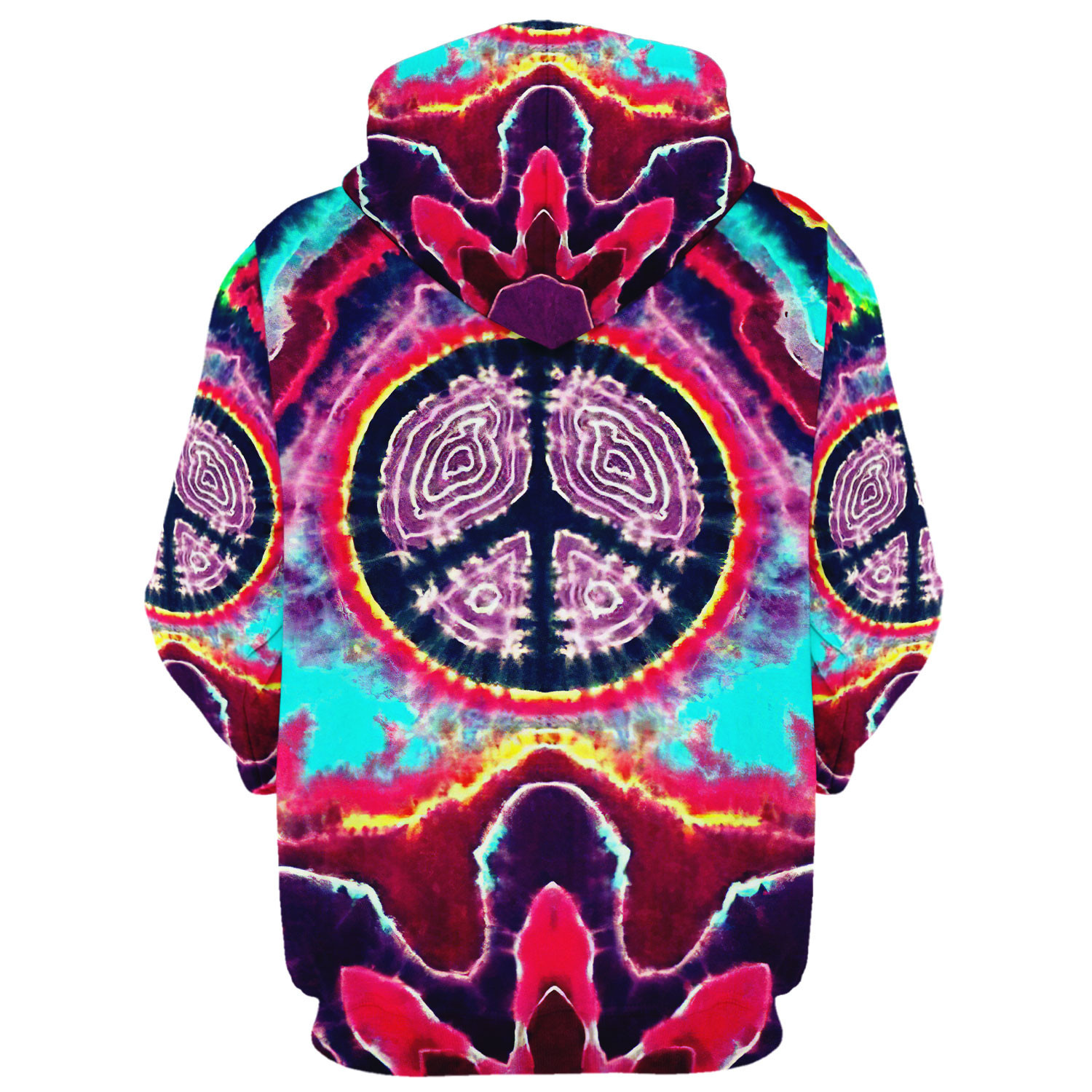 Hippie 3D All Over Print Microfleece Hoodie DBA-HP-16 Hippie 3D All Over Print Microfleece Hoodie DBA-HP-16