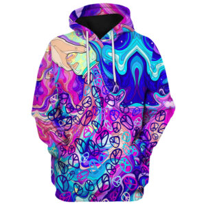 Hippy Spirit 3D AOP Microfleece Hoodie DBA-HP-15