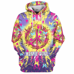 Rainbow Hippie 3D AOP Hoodie NV-HIPPIE-12