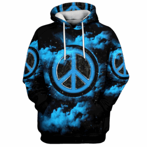Hippy Peace Style 3D AOP Hoodie NV-HIPPIE-08