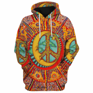 Hippie Tie Dye Style 3D All Over Print Hoodie DBA-1503-HP-02