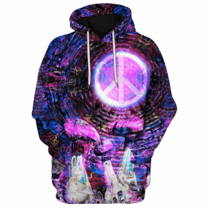Hippy Colorful Style 3D AOP Hoodie HBL-HP-18