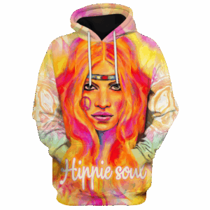Hippie Peace Vibes Style 3D AOP Hoodie HBL-HP-17
