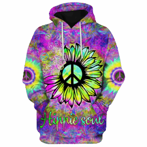 Hippie Zen Style 3D Microfleece Hoodie HBL-HP-10