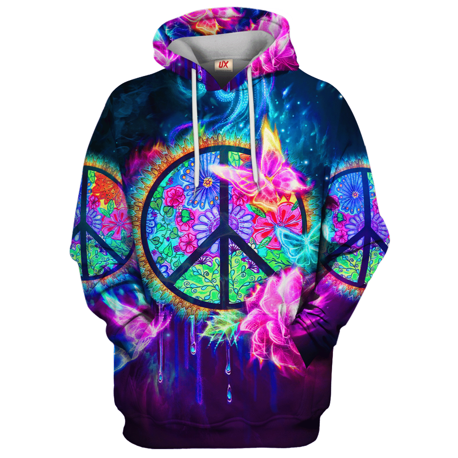 Hippie Magic Style 3D Microfleece Hoodie HBL-HP-21 Hippie Magic Style 3D Microfleece Hoodie HBL-HP-21
