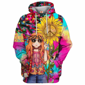 Hippie Hippie Soul Style 3D AOP Hoodie HBL-HP-27