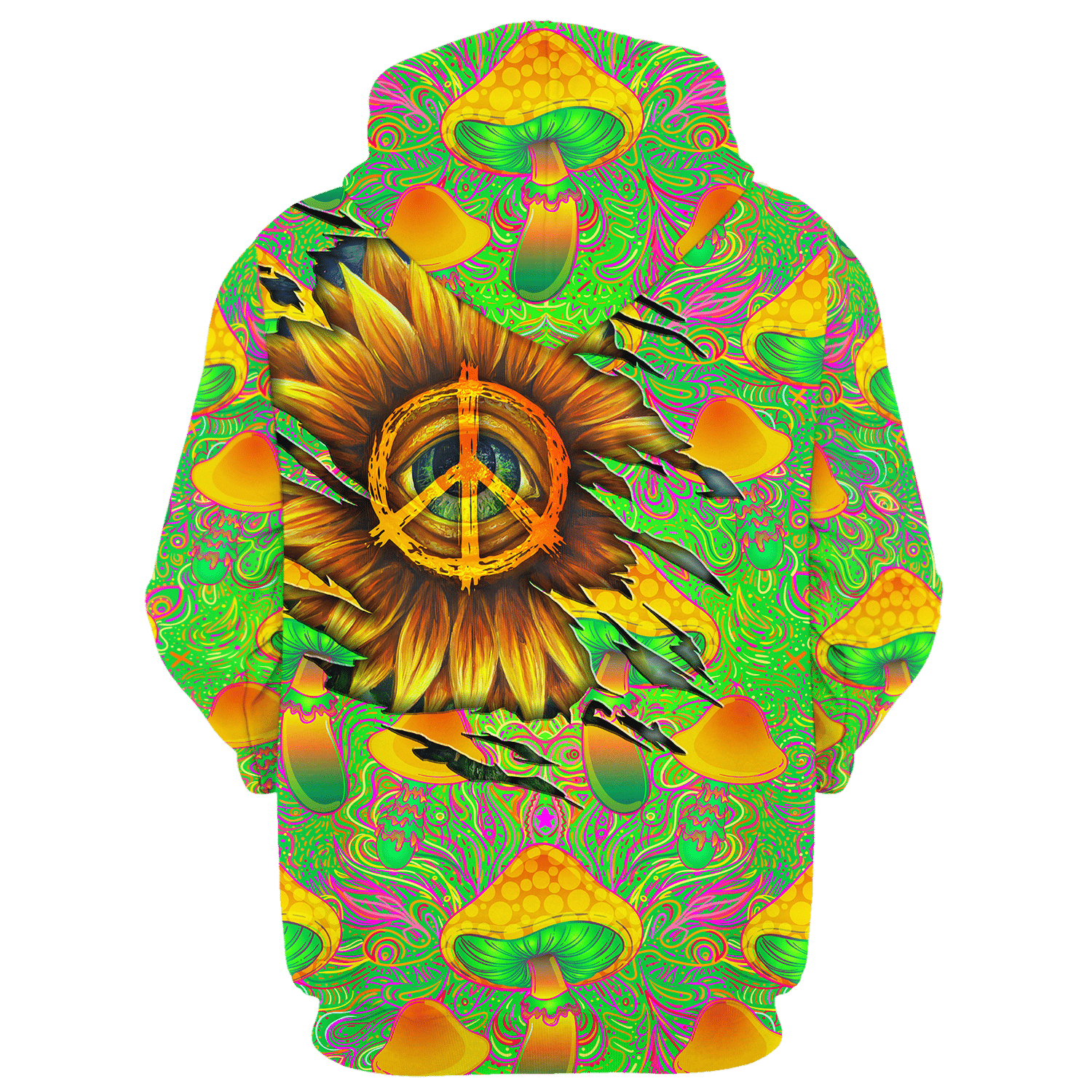 Hippy Creative Hippie Style 3D All Over Print Hoodie HBL-HP-28 Hippy Creative Hippie Style 3D All Over Print Hoodie HBL-HP-28