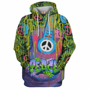 Hippy Retro Psychedelic Style 3D AOP Hoodie HBL-HP-30