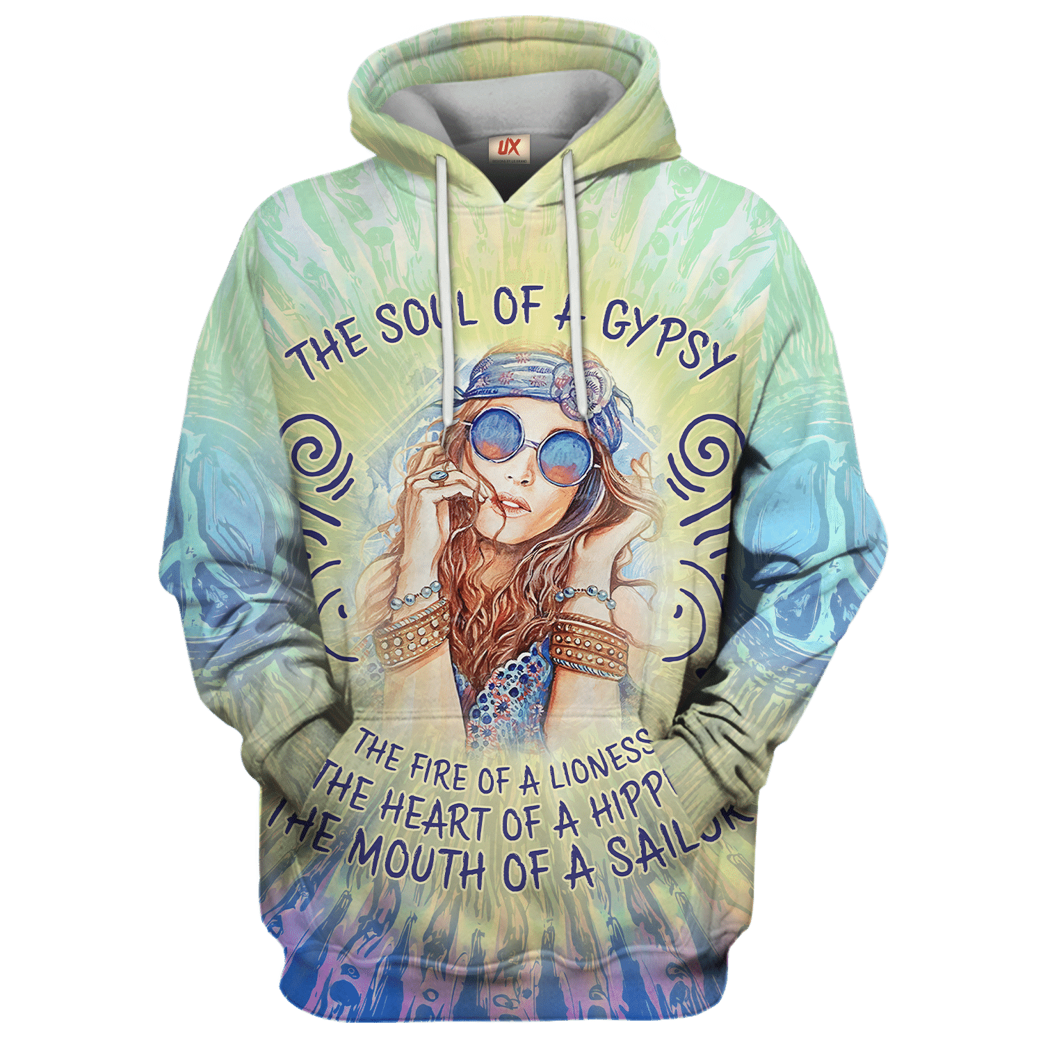 Hippie Boho Style 3D AOP Hoodie HBL-HP-34 Hippie Boho Style 3D AOP Hoodie HBL-HP-34